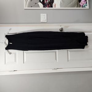 Black fitted maxi dress